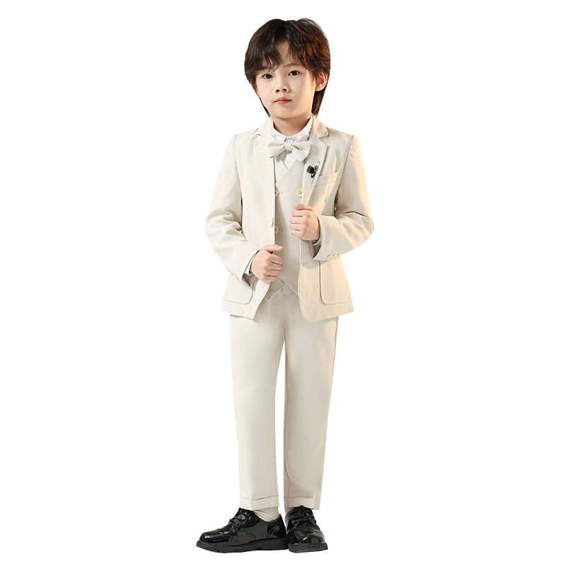 Cross-Border Boys' Suits and Dresses for Autumn and Winter New British Small Suits for Boys Piano Hosting Event Performance Suits