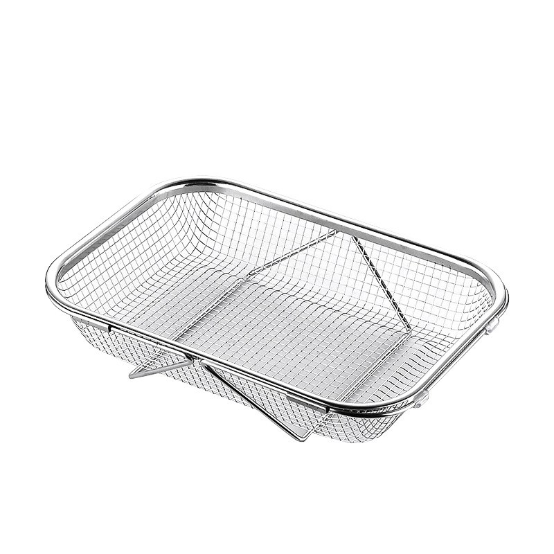 Wholesale Stainless Steel Telescopic Sink Drain Rack Drain Basket Fruit Dish Basket Vegetable Washing Basket Chopstick Mesh Basket Rectangular