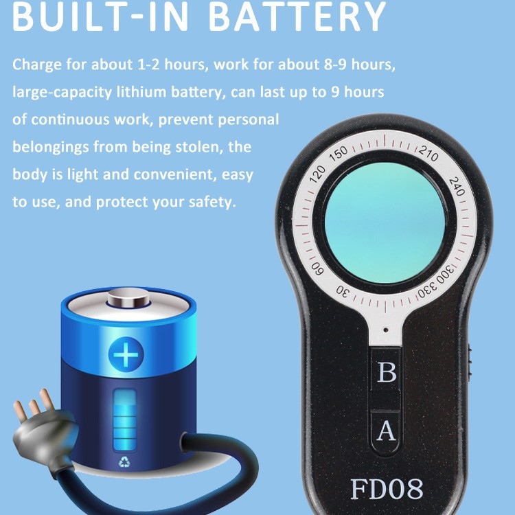Cross-border FD08 anti-eavesdropping infrared anti-theft camera detector infrared scanning Detector gps scanner anti-monitoring