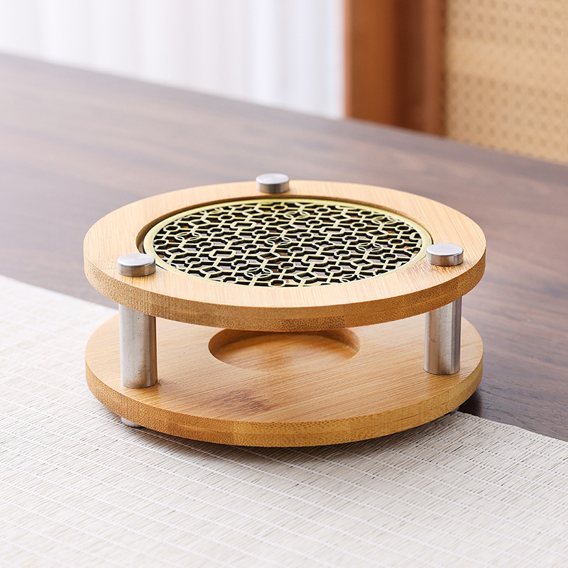 Ореховый подогреватель чая, чайная плита, подогреватель чая, подставка для подогревателя чая