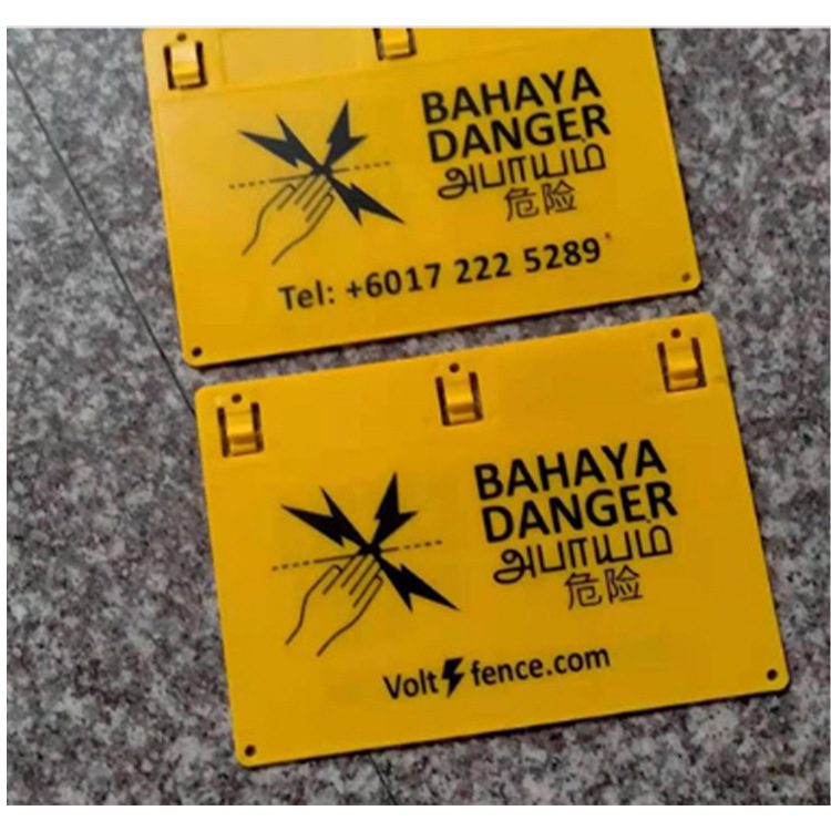 Factory Direct Supply of Various Types of Electronic Fence Pulse Warning Signs, Various Types of Warning Signs for Pastures