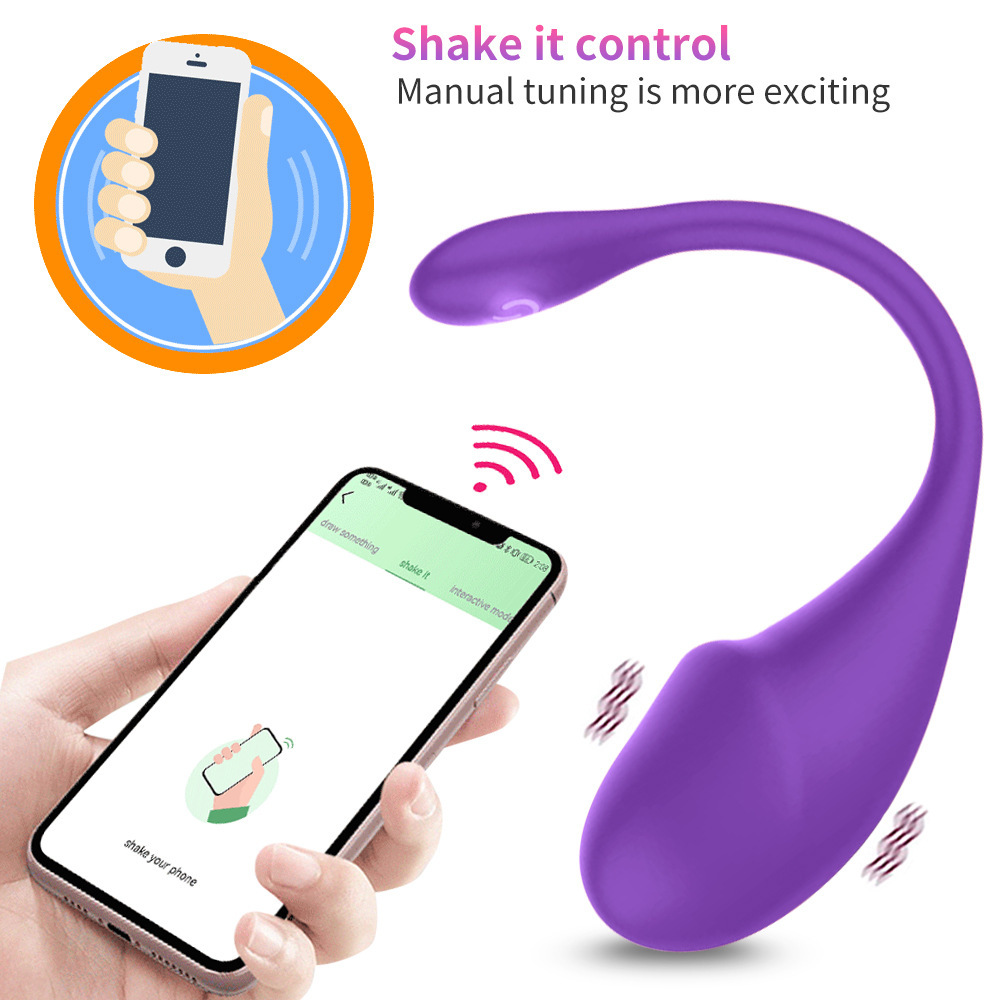 Tadpole App Wireless  Remote Control Silent Female Masturbator Sexy Charging Outdoor Wear