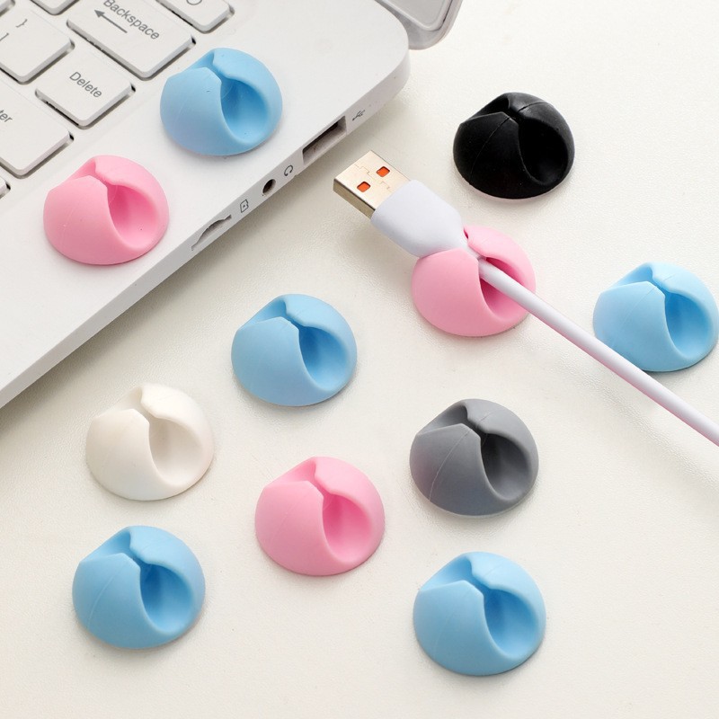 Desktop Data Cable Charging Cable Storage Mobile Phone Headphone Cable Office Bedside Wall Cable Card Cable Holder Cable Manager