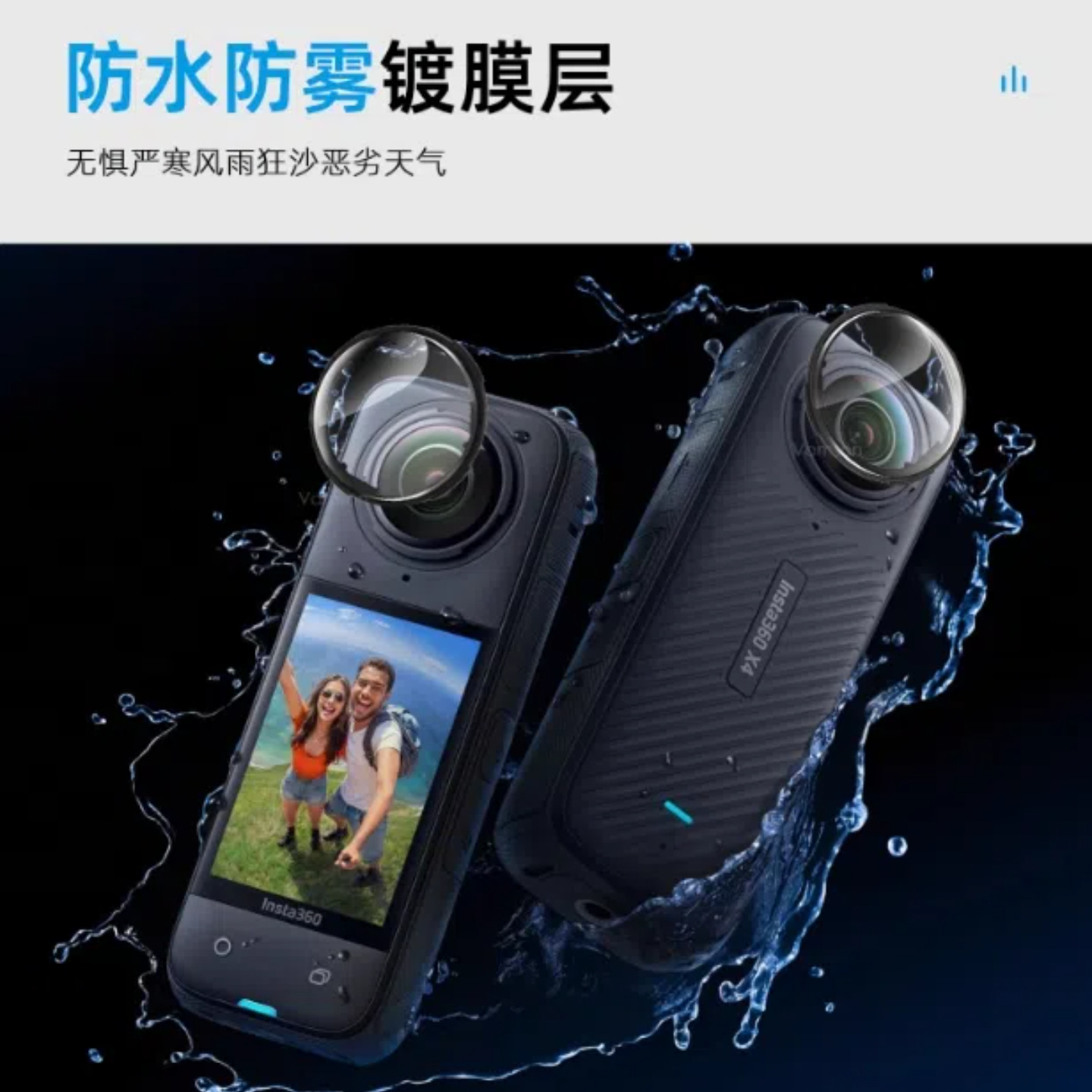 Suitable for Insta360X4 Rotating Protective Mirror Shadow Stone X4 Plastic Protective Mirror Insta X5 Rotating Protective Mirror