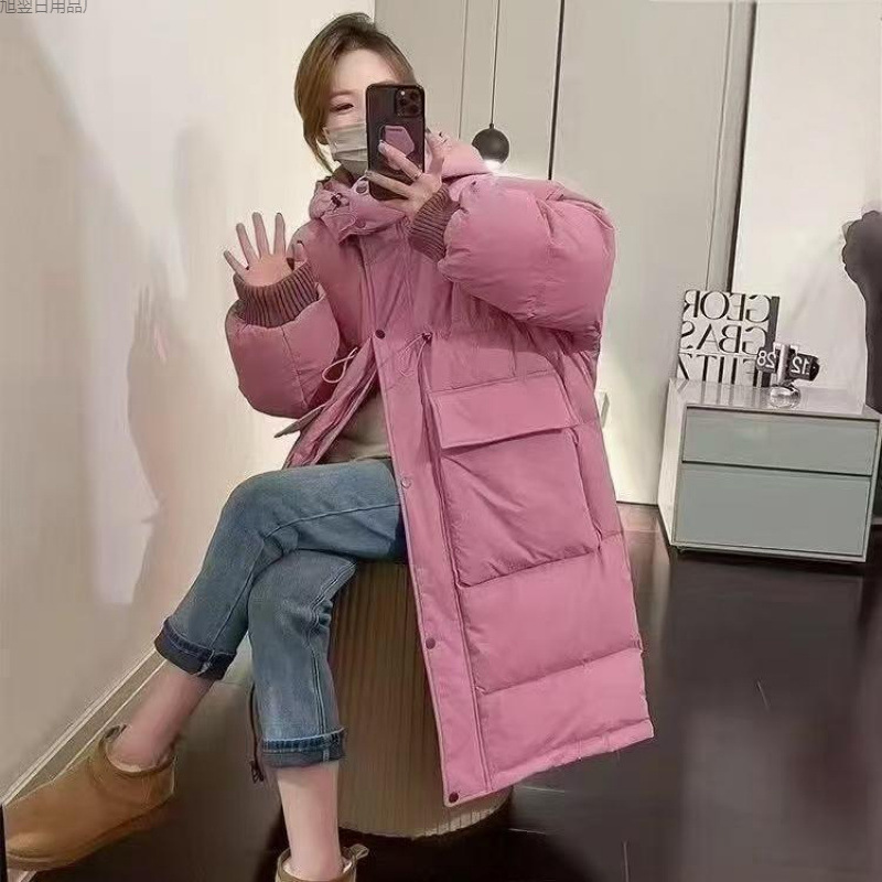 Зимняя куртка с утеплителем, новый стиль, с завышенной талией, повседневная корейская мода, универсальная, с капюшоном, отечественный бренд первого и второго уровня, полиуретан