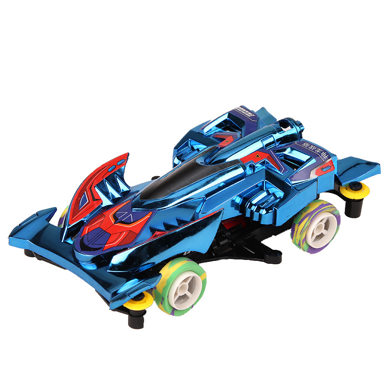 Cross-border electric toy car window box electroplating four-wheel drive plastic toy car model stall hot sale wholesale