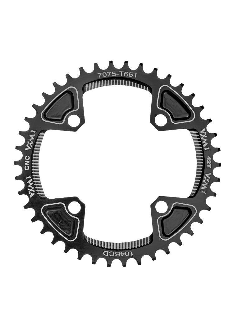 VXM mountain bike positive and negative tooth single disc single speed tooth disc 104BCD 32T34 36T 38T40T42 tooth disc