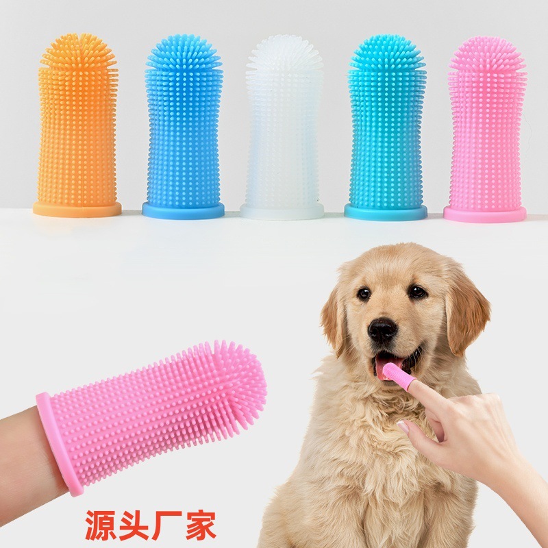 Международная зубная щетка для домашних животных, 360 градусов, силиконовая, для собак и кошек