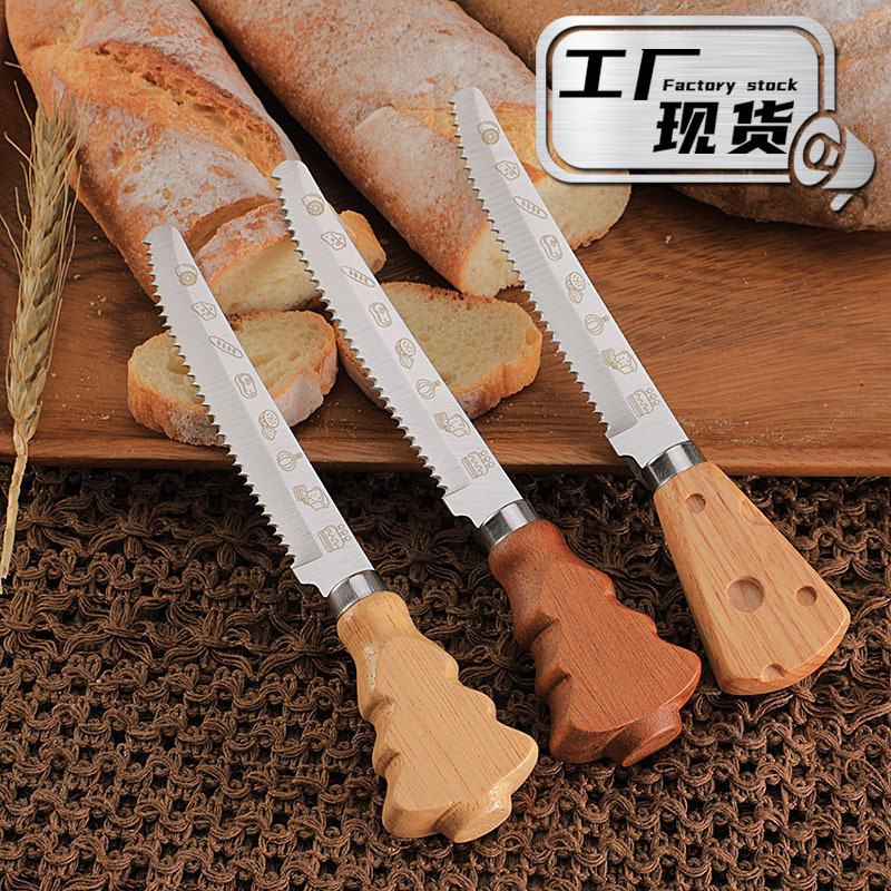 Готовый к использованию креативный рождественский нож для стейка с ручкой из нержавеющей стали, западный нож для еды, нож для стейка, нож для выпечки, нож для хлеба