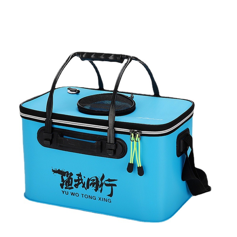 Folding fish bucket fishing bucket EVA thickened integrated molding fish bucket multi-function fishing box fish protection bucket fishing