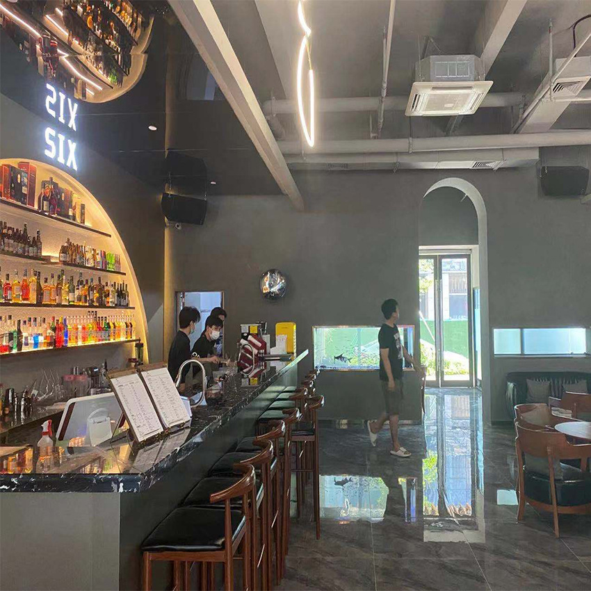Coffee Shop Bar Design and Decoration Personalized Accessible Luxury Chinese Style Decoration Style Qing Bar Milk Tea Shop Renovation Project