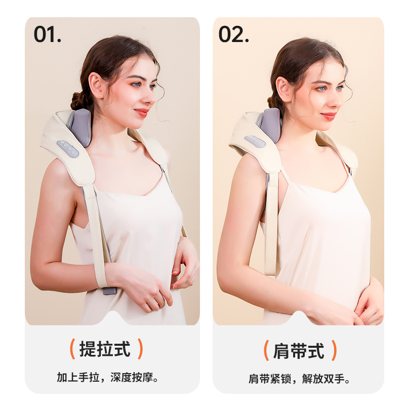 New oblique square machine massage machine shoulder and neck massage machine cervical hot compress home cervical massage massage machine in stock wholesale