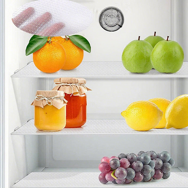 Food-Grade Thickened Refrigerator Anti-Freeze Mat, Colorful Kitchen Drawer Moisture-Proof Pad, Oil-Proof and Stain-Resistant Shoe Cabinet Mat, Can Be Cut to Size