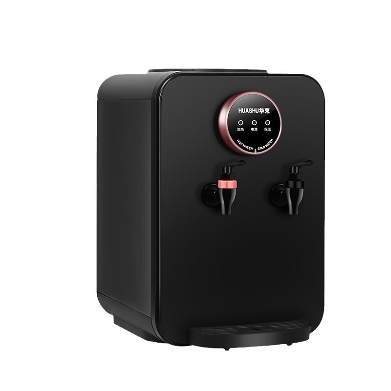 New Huashu Hot and Cold Table Water Dispenser Cooling and Heating Household Foreign Trade Water Dispenser US Standard Line European Standard Line Can be Fixed