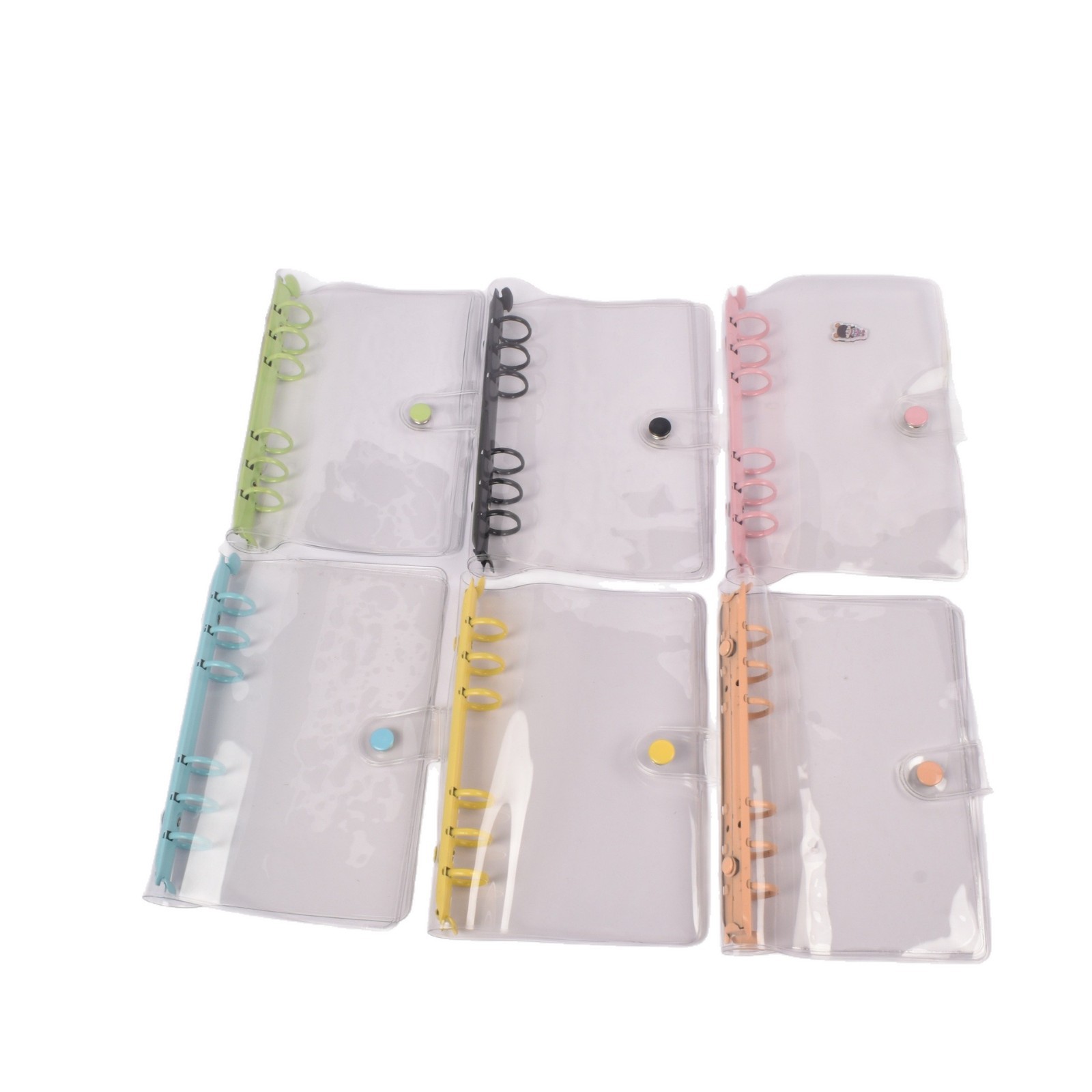 A7 Transparent Cover Pvc Planner Six-Ring Binder Notebook Student-Specific Photo Album Star-Chasing Notebook Loose-Leaf Notebook