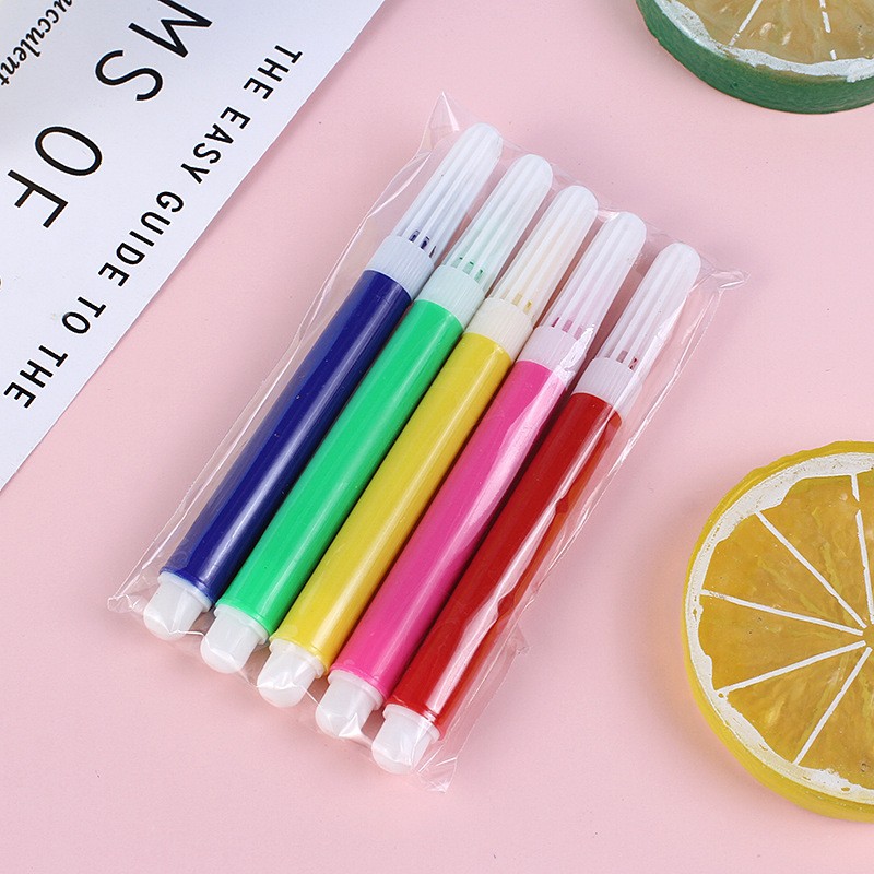 Children's diy graffiti pen wholesale 4 color 6 color mini watercolor pen painting supplies toy graffiti painting pen accessories