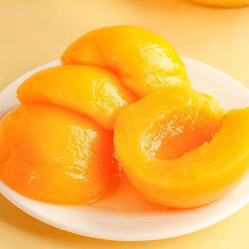 Yimeng Mountain Canned Yellow Peach 510G/Bottle Yellow Peach/Strawberry/Mixed Fruit Ready-To-Eat Canned Yellow Peach