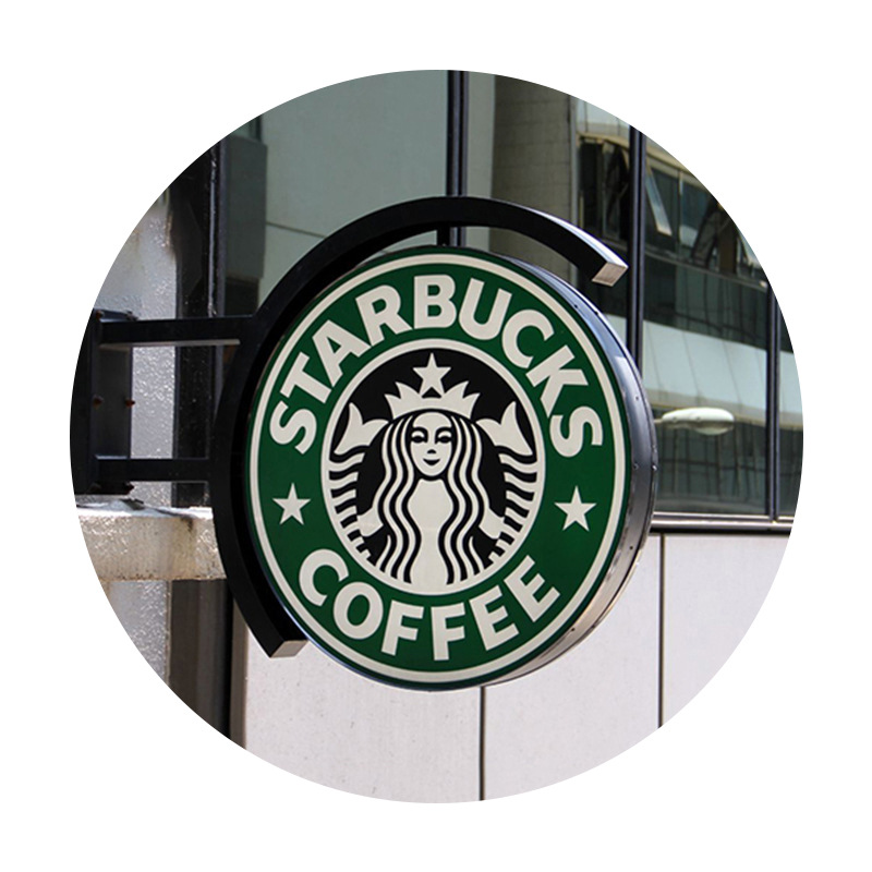 Double-sided round rotating blister light box outdoor waterproof side billboard hanging wall type automatic led billboard