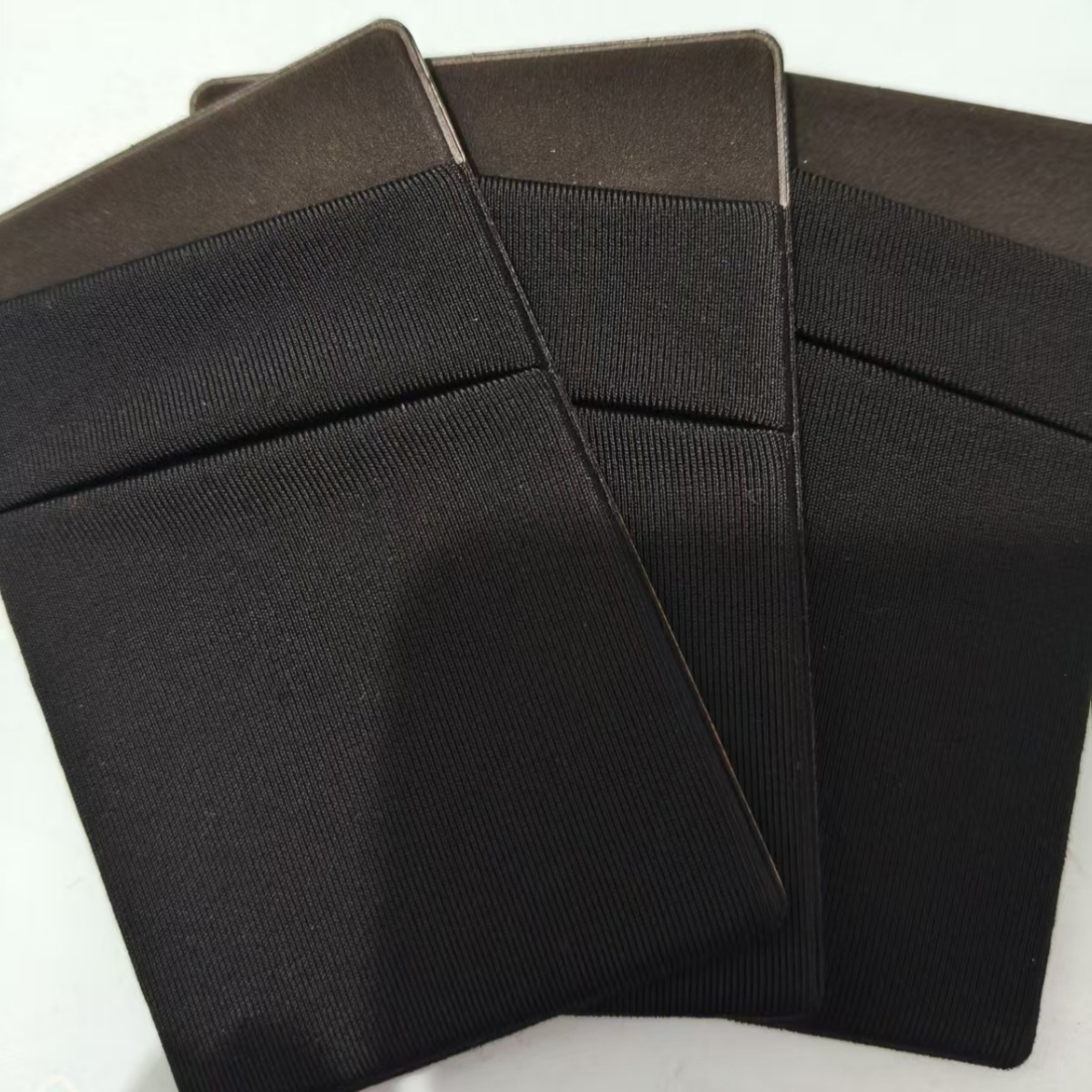 Lycra Mobile Phone Back Sticker Self-Adhesive Oblique Card Holder Mobile Phone Card Holder Double-Layer Oblique Card Holder Magnetic Card Holder Factory Direct Sale