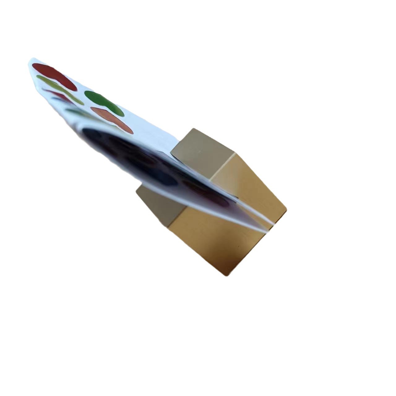 25mm Brass Card Holder Label Holder Price Holder Business Card Desktop Table Card Holder Note Message Holder Base Price Tag