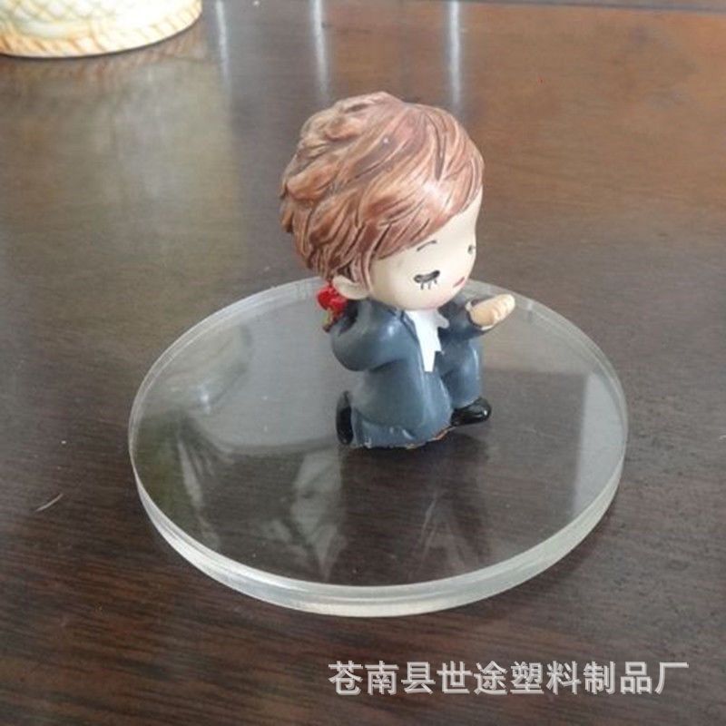 Acrylic transparent sheet perforated plastic disc round sheet blank Christmas PMMA pouring handmade diy