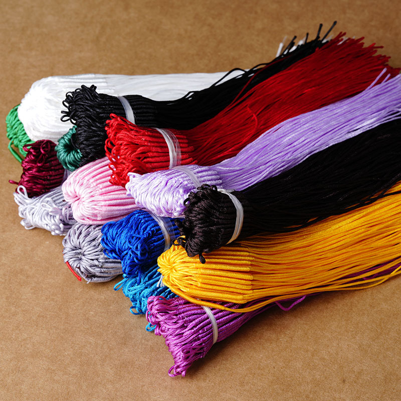 Hand-Woven No. 72 Jade Wire Pull Ring Coil Chinese Knot Bracelet Pendant Necklace Rope DIY Jewelry Accessories Pull Ring