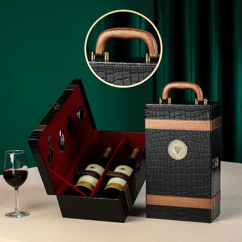 French Original Imported Red Wine, 2 Bottles, 750ml, 15% Dry Red Wine, Aoc Certified Gift Box