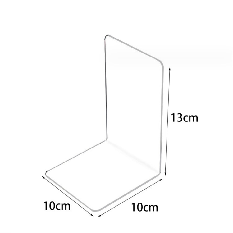 Little Red Book same acrylic L-shaped book stand ins same color solid color transparent book baffle desktop fixed Book