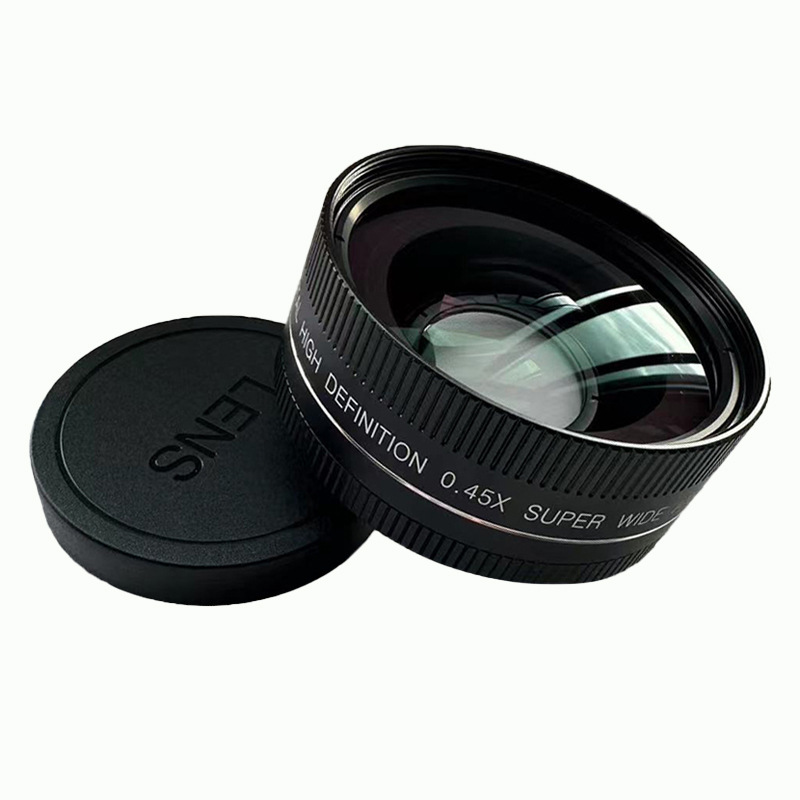 52mm interface 0.45 aluminum alloy shell camera professional lens wide angle macro 2-in -1 lens wide 120 degree