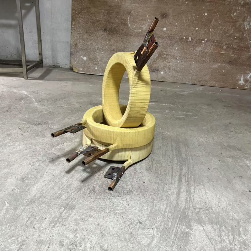 Induction Reactor Coil Smelting Vacuum Heating Steel Shell Furnace Aluminum Shell Heating Furnace Copper Coil Medium Frequency Furnace Accessories