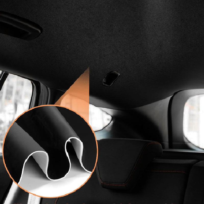 Cross-Border 3.5mm Car Roof Composite Sponge Velvet Kids Safety Seat Steam Cloth Car Roof Cloth Mercerized Velvet