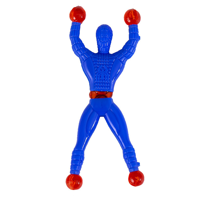 Wall Climber Sticky Spider-Man Wall-Climbing Superman Wall-Climbing Man 2 Yuan Store Traditional Toys Scan Code Promotion Toys