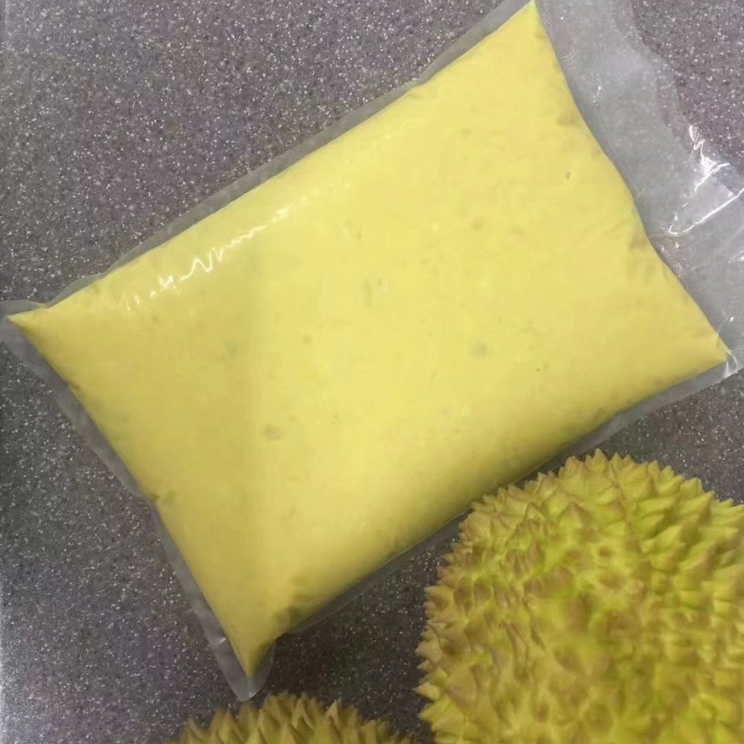 Malaysian Sultan D24 Fruit Puree Frozen Durian Pulp Pizza Durian Layer Cake Commercial Durian Meat