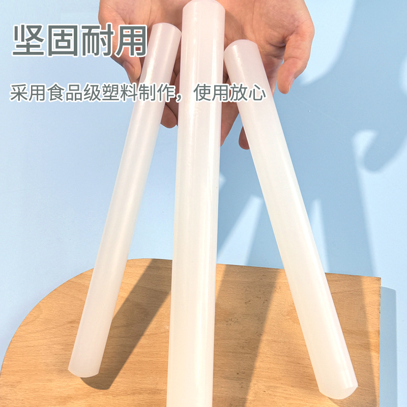Han Mu Milk Tea Shop Hand-made Lemon Rolling Pin Household PP Non-stick Rolling Pin Pumping Ice Stick Source Factory