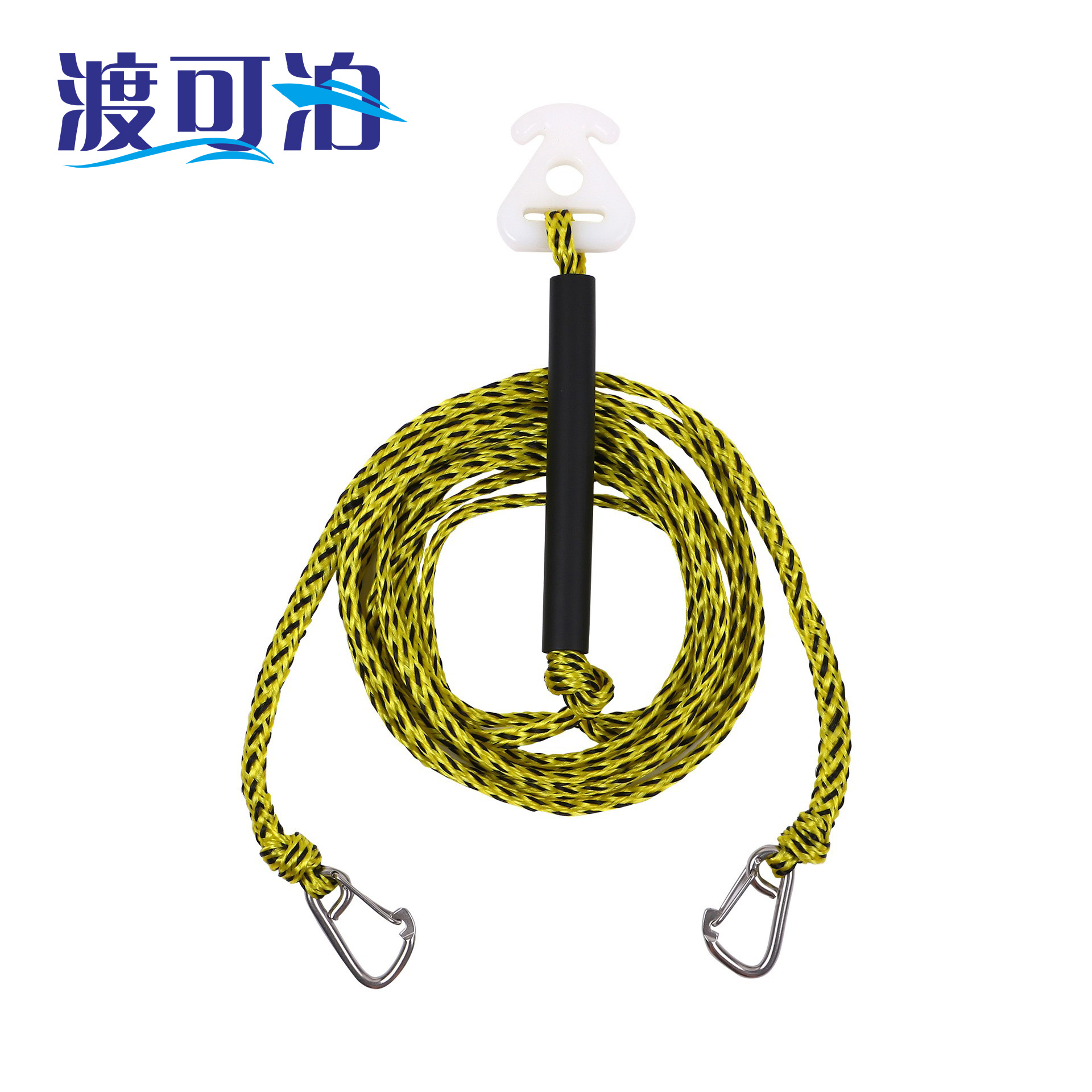 Двойной крюк буксировочный трос для водных видов спорта, буксировочный трос для каяка, трос для надувной кровати, трос для серфинга, высокопрочный морской трос