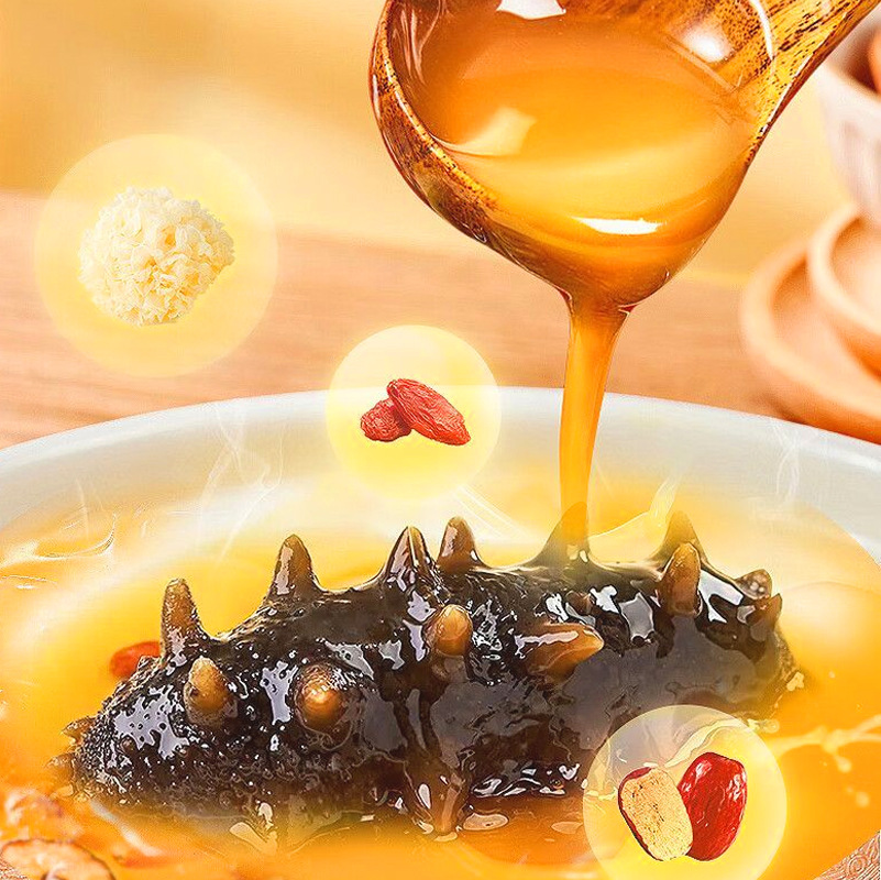 Customized Holiday Gifts: Fresh Stewed Sea Cucumber for Elders, High-End Gift Box, Ready-To-Eat Without Cooking, Fresh Stewed Sea Cucumber Oem