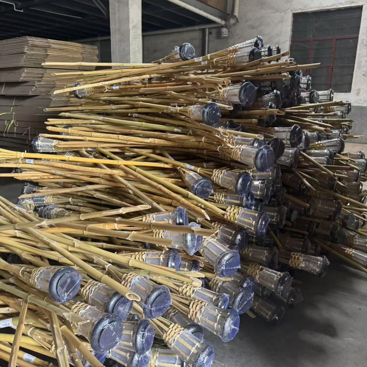 New Solar Torch Light Bamboo Lamp Ground-Inserted Courtyard Lawn Garden Landscape Light Waterproof Flame Light