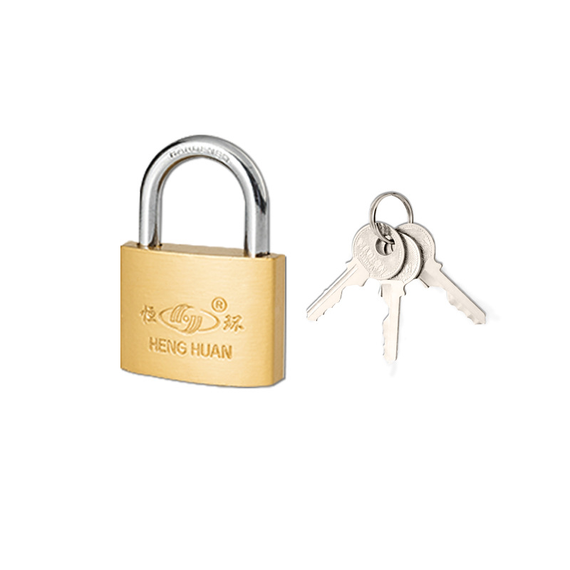 Factory source small lock multi-specification household single-pass dormitory lock imitation copper padlock anti-theft iron lock