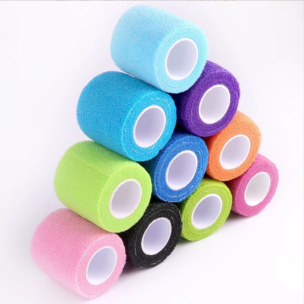 Non-woven self-adhesive bandage sports outdoor elastic bandage high elastic bandage finger protection bandage pet foot bandage