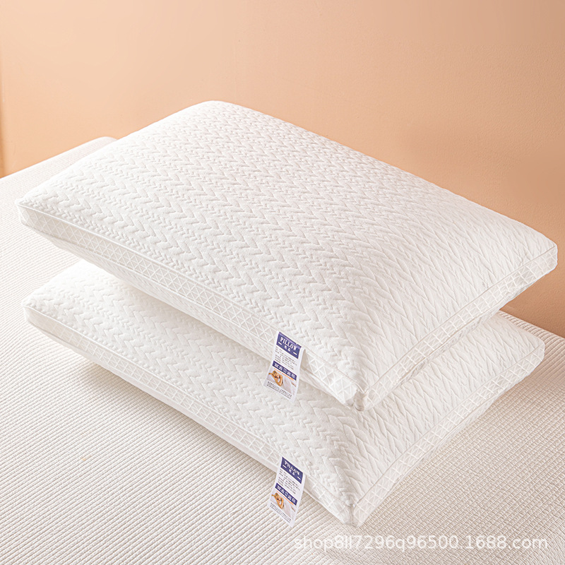 New Pillow Core Cloud Comfortable Sleeping Wheat Ear Breathable Mesh Three-Dimensional Feather Velvet Neck Pillow Pillow Core Wholesale