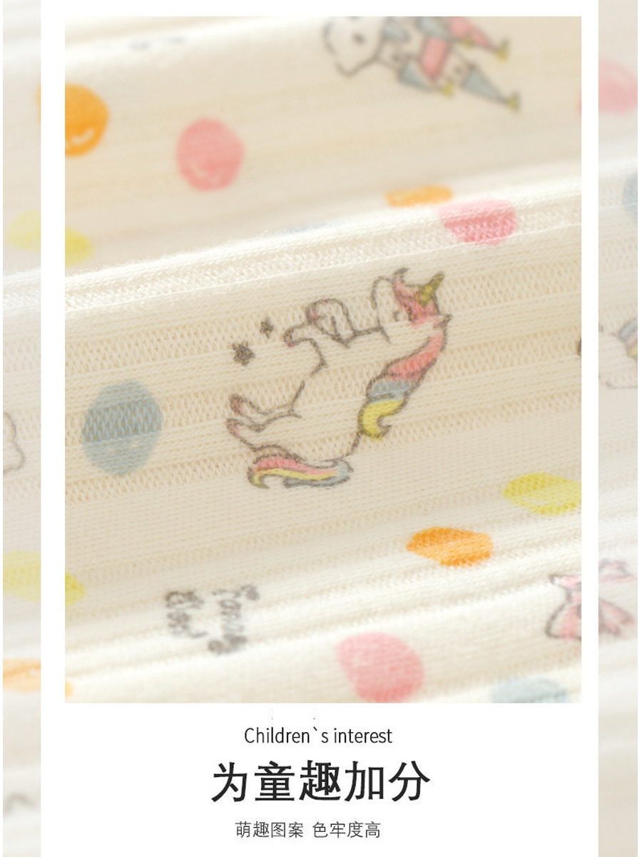 Children's Dress, Girl's Autumn Long-Sleeved Cotton Nightgown, Girl's Lace Home Clothes, Girl's Pajamas, Family Style