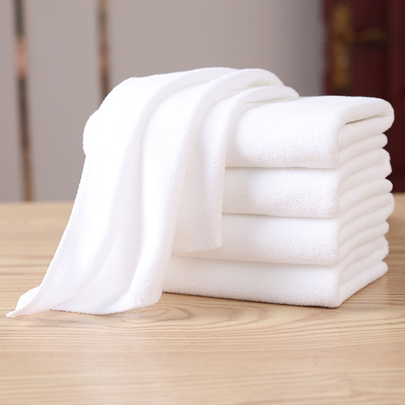 Wholesale White Towel Manufacturers for Hotels, Disposable Lint-Free Food Factory Absorbent White Square Towels