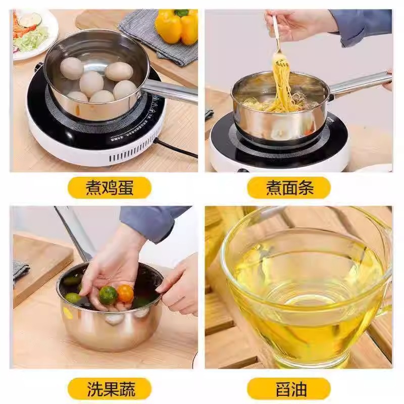 Household Stainless Steel Water Scoop Kitchen Ladle Commercial Short Handle Water Scoop Soup Ladle Wholesale