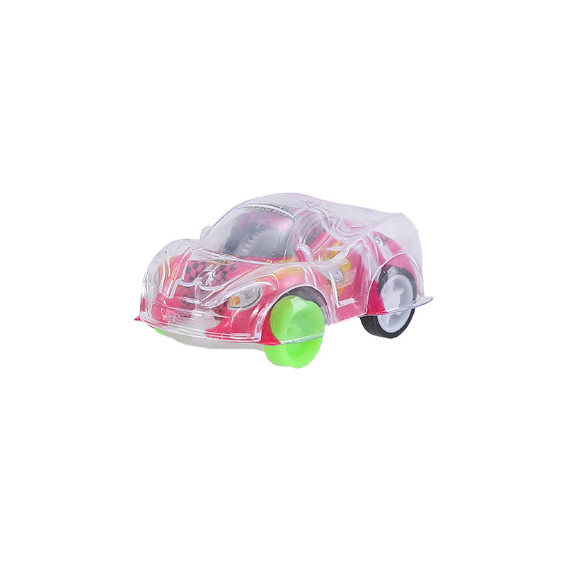 Double-Layer Transparent Graffiti Mini Pull-Back Car, Fun Egg Gashapon Small Toy Kindergarten Gift