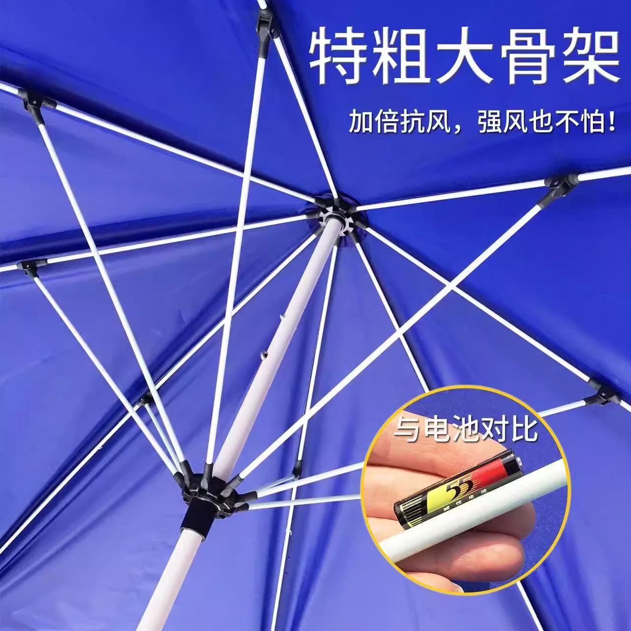 Custom Advertising Logo Large Sun Umbrella Booth Sunshade Umbrella Courtyard Sunscreen Umbrella Outdoor Booth Commercial Large Umbrella