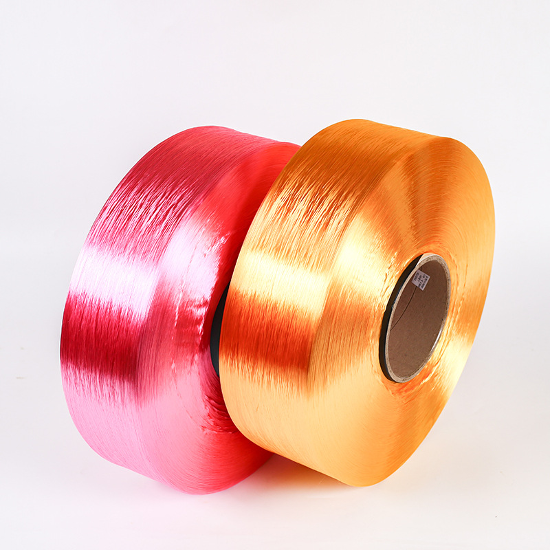Colored Polyester Filament Fdy 250D/72F Polyester Large Glossy Tinted Filament Hollow Light Body Filament Imitation Nylon