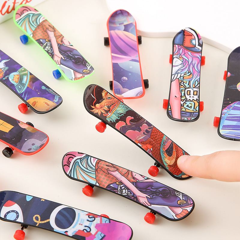 Креативный пластиковый скейтборд для пальцев, игрушка для снятия стресса на столе, спортивная игрушка, подарок с уличного киоска