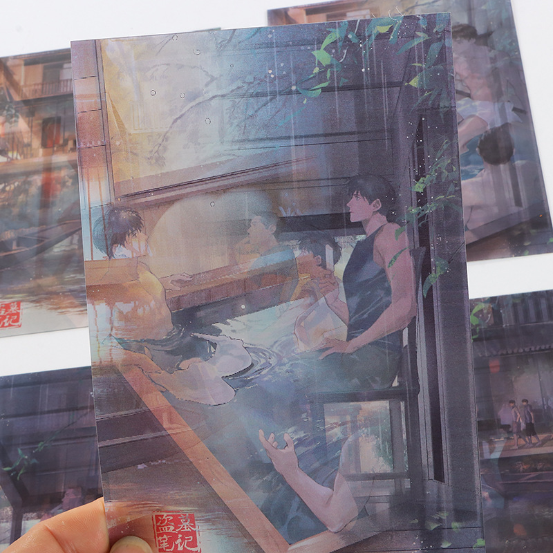 3D Raster Card Customized Dynamic Postcard Card 3D Two-Change Stereo Painting Cartoon Game Star Change Fantasy Card