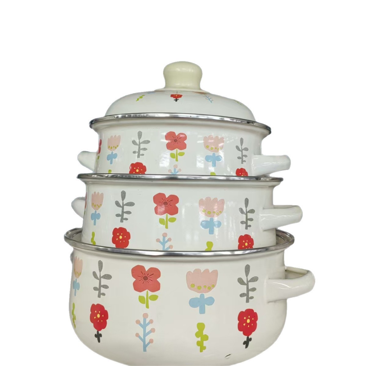 Enamel Pot Stew Pot Stew Cup Casserole Soup Pot Stew Pot Milk Pot Non-Stick Pot Induction Cooker Cooking Pot Enamel Pot Export Household