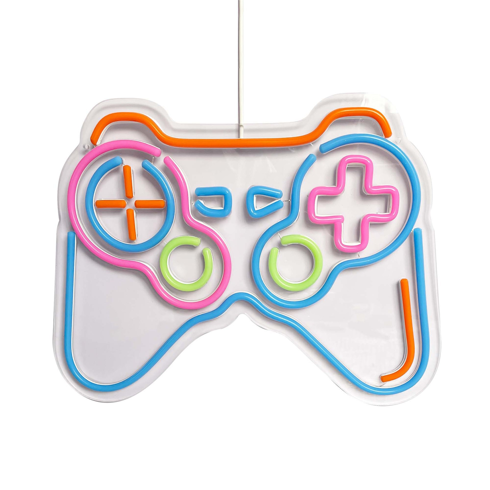 USB Amazon E-Sports Room Decoration Video Game Shape Light Sign Handle Shape Neon Light Game Console Led Ambient Light